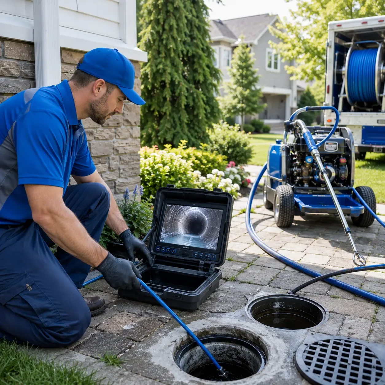Outdoor drain cleaning professionals serving Fort Monmouth, NJ